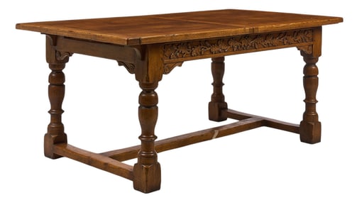 Carved Draw Leaf Table