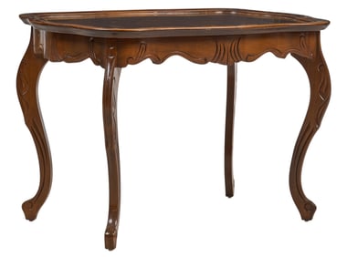 Inlaid Wood Butler's Table