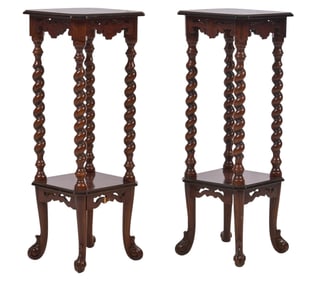 (4) Barley Twist Side Tables