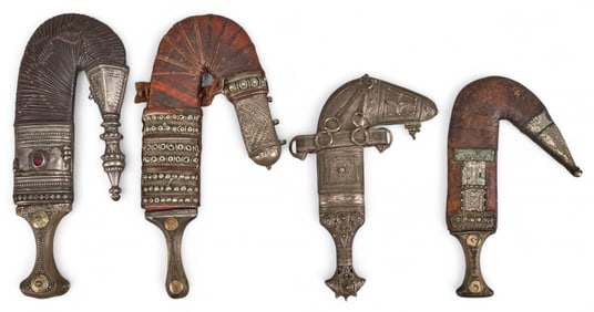 (4) Vintage Jambiya Daggers
