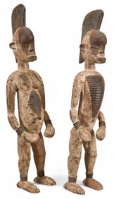 Pair of Antique Tribal Maternity Fetish Sculptures