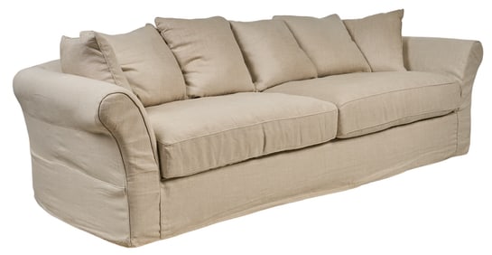 White Upholstered Sofa