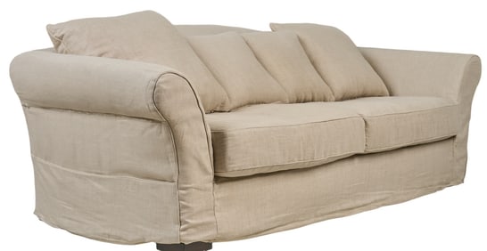 White Upholstered Sofa