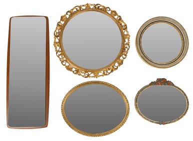 Set of (5) Mirrors