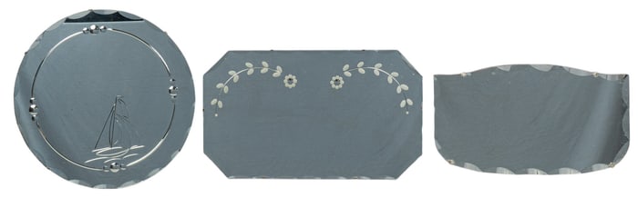 Set of (3) Engraved Mirrors