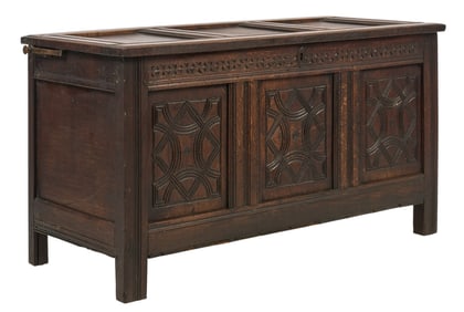 Jacobean Carved Trunk