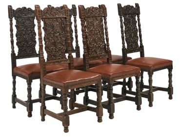 Set of (6) Carvings Dining Chairs