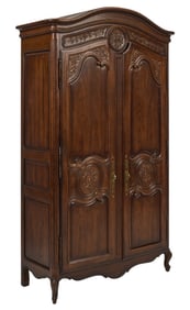 Carved Wood Armoire