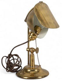 Vintage Brass Jeweler's Lamp, Beers Sales Co.