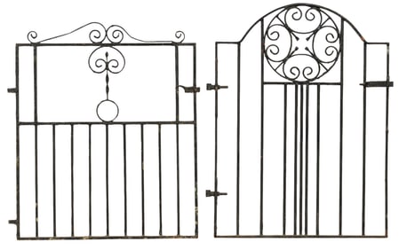 (2) Wrought Iron Gates