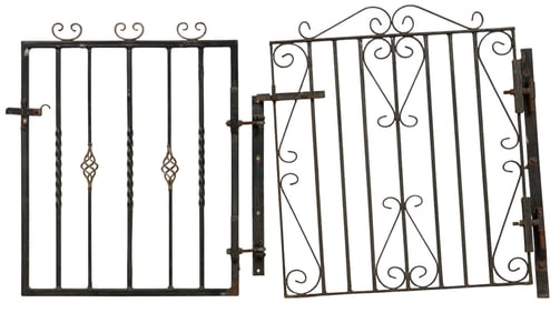 (2) Wrought Iron Gate Doors