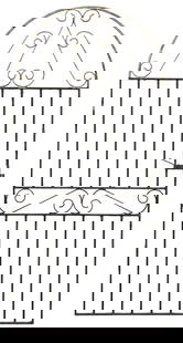 Wrought Iron Gate Door: Wrought iron gate door height 72 in. x width 35 in. x depth 2 in.