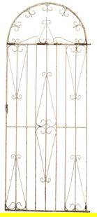 Wrought Iron Gate Door: Wrought iron gate door height 83 in. x width 33 in. x depth 1 in.