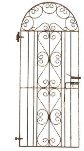Wrought Iron GateDoor: Wrought iron gate door height 71 in. x width 32 in. x depth 2 in.