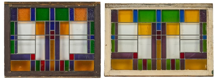 Pair of Stained Glass Windows