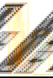 (2) Stained Glass Windows: Two stained glass windows height 52.5 in. x width 15.5 in. x depth 1.5 in. / largest 