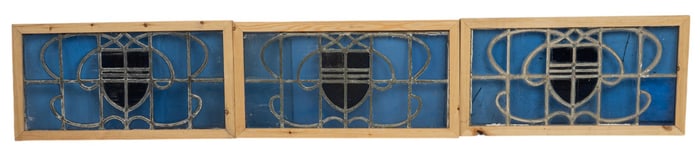 Set of (3) Stained Glass Windows