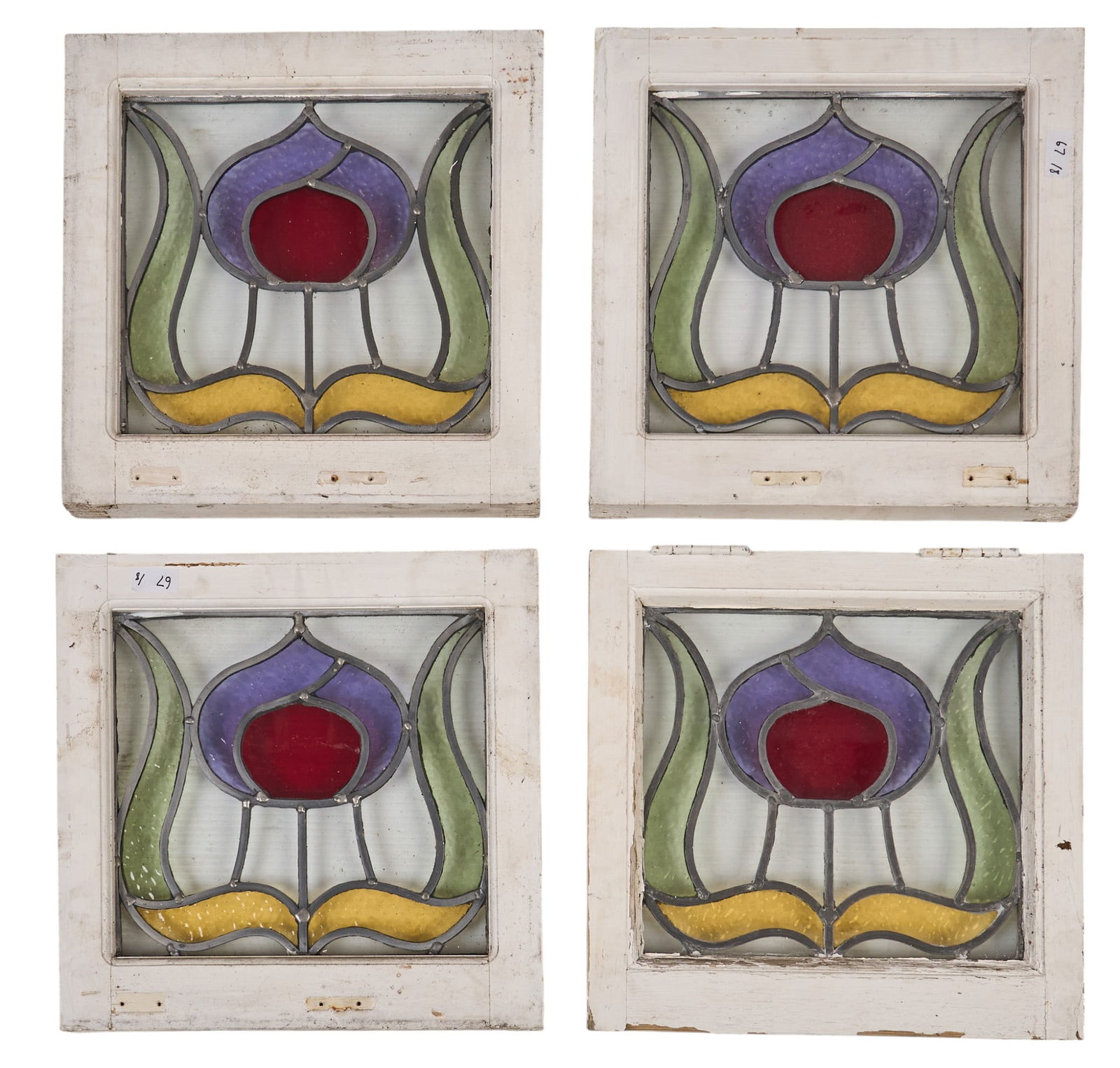 Set of (4) Stained Glass Windows (1 of 3)