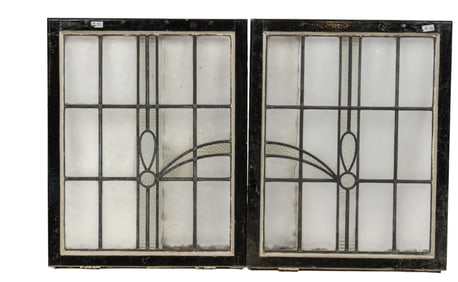 Pair of Stained Glass Windows