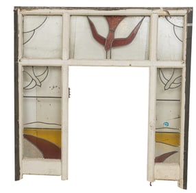 Large Stained Glass Architectural Frame