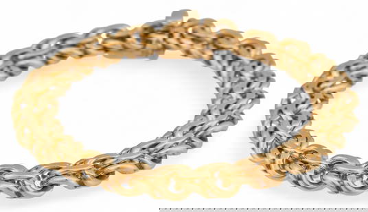 14K Chain Bracelet: 14K gold chain bracelet, marked "14K"Circumference: 7 in. Total weight: 39.6 g Provenance: Property from the collection of a San Antonio, Texas oil and gas entrepreneur