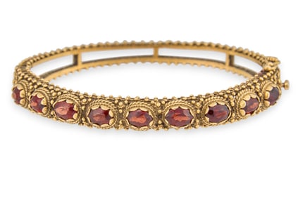 14K Antique Citrine Bracelet