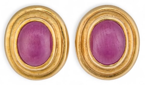 14K Ruby Earrings