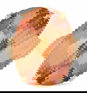 14K Tourmaline Ring: 14K gold tourmaline ring with oval inlaid tourmaline stone (approx. 20.13 x 15.13 x 8.59 mm), size 6, marked "14K"Total weight: 12.0 g 