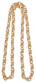 14K Textured and Polished Chain