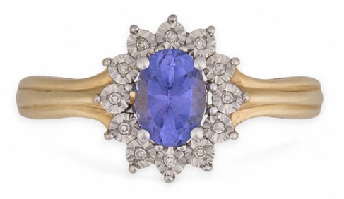 14K Tanzanite and Diamond Ring