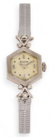 14K Bulova White Gold Bulova Watch