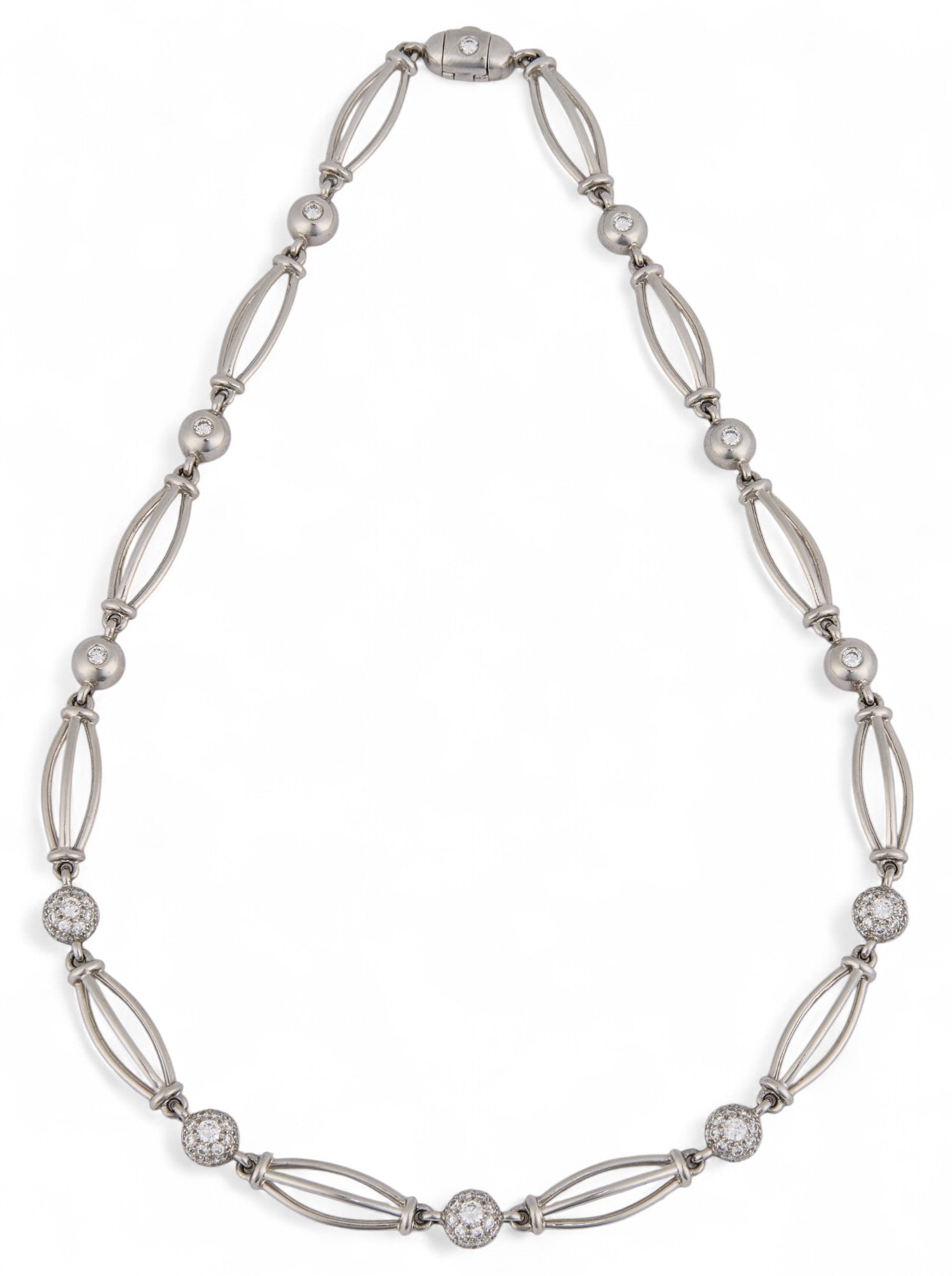 Platinum Diamond Necklace (1 of 5)