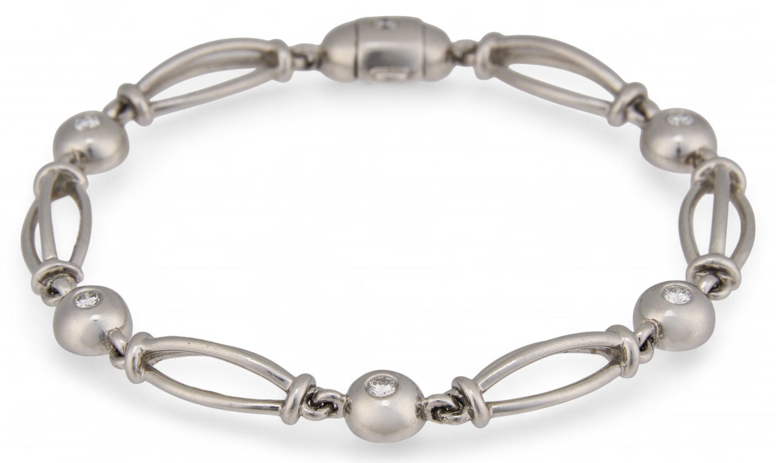 Platinum and Diamond Bracelet (1 of 6)