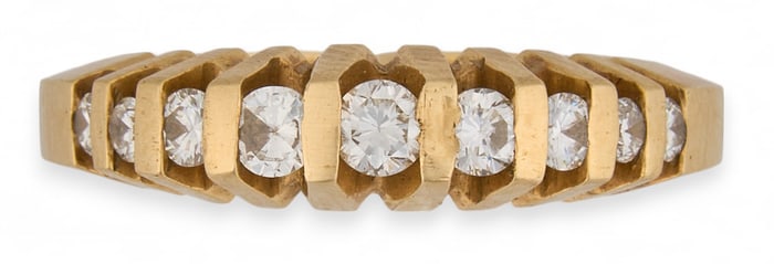 14K  Diamond Band