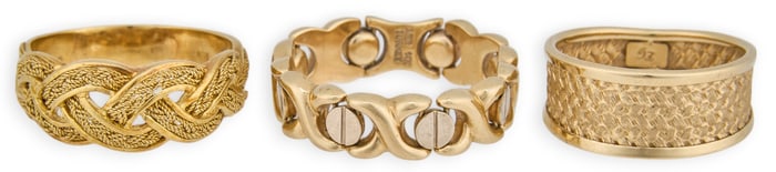 (3) 14K Rings