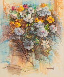 Jose Vives-Atsara, "Flowers", 1980