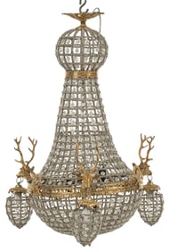 Empire Style Beaded Chandelier