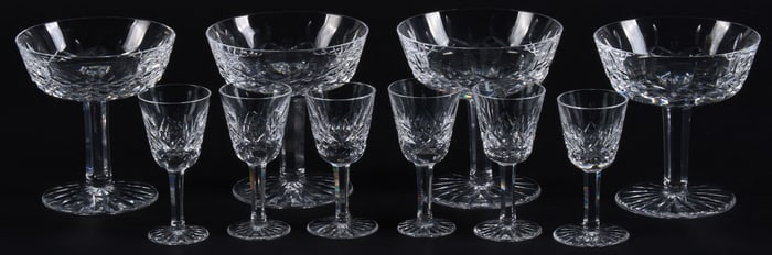 (10) Waterford Crystal 'Lismore' Stemware