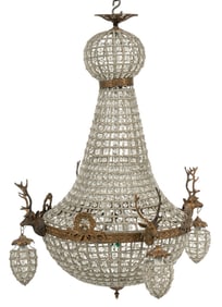 Empire Style Beaded Chandelier
