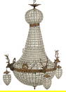 Empire Style Beaded Chandelier