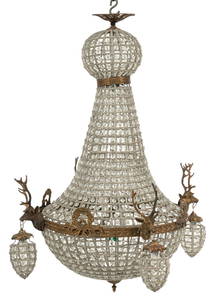 Empire Style Beaded Chandelier