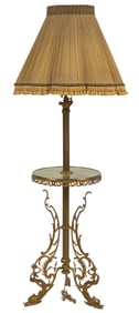 Gilt and Onyx Floor lamp