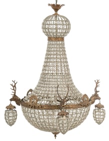 Empire Style Beaded Chandelier