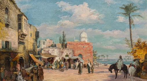 Johann Christoph Frisch, Middle Eastern Scene, 19th C.