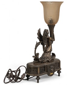 Art Nouveau Style Angel Lamp