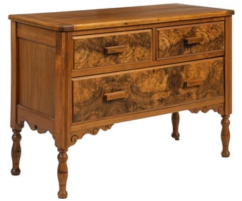 Burled Finish Sideboard