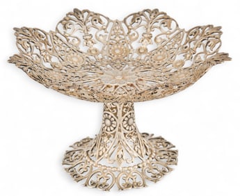 Gorham for Tiffany & Co. Sterling Silver Pierced Compote