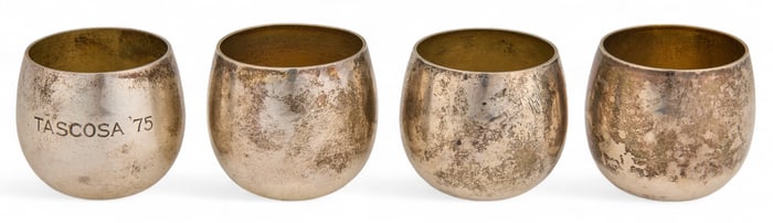 4 Tiffany & Co. Sterling Silver Salt Cellers