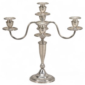 Sterling Silver 4-Arm Candelabra