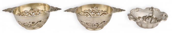 (3 ) Sitting Cup Tea Strainers